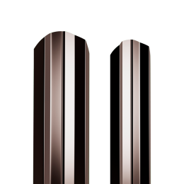 Штакетник металлический 100 мм М-образный фигурный ДВС PE 0,4 мм заказной цвет