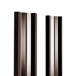 Штакетник металлический 100 мм М-образный прямой ДВС PE 0,4 мм заказной цвет